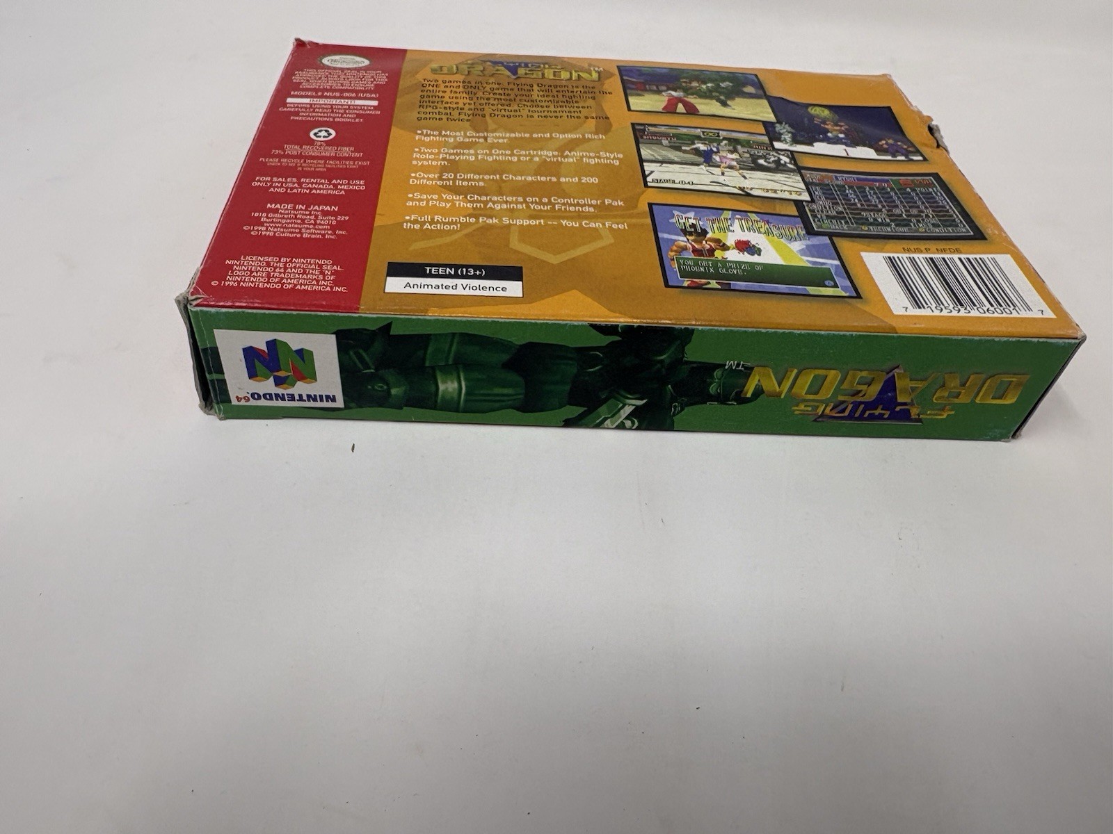 Flying Dragon N64 Authentic Cartridge And Original Box