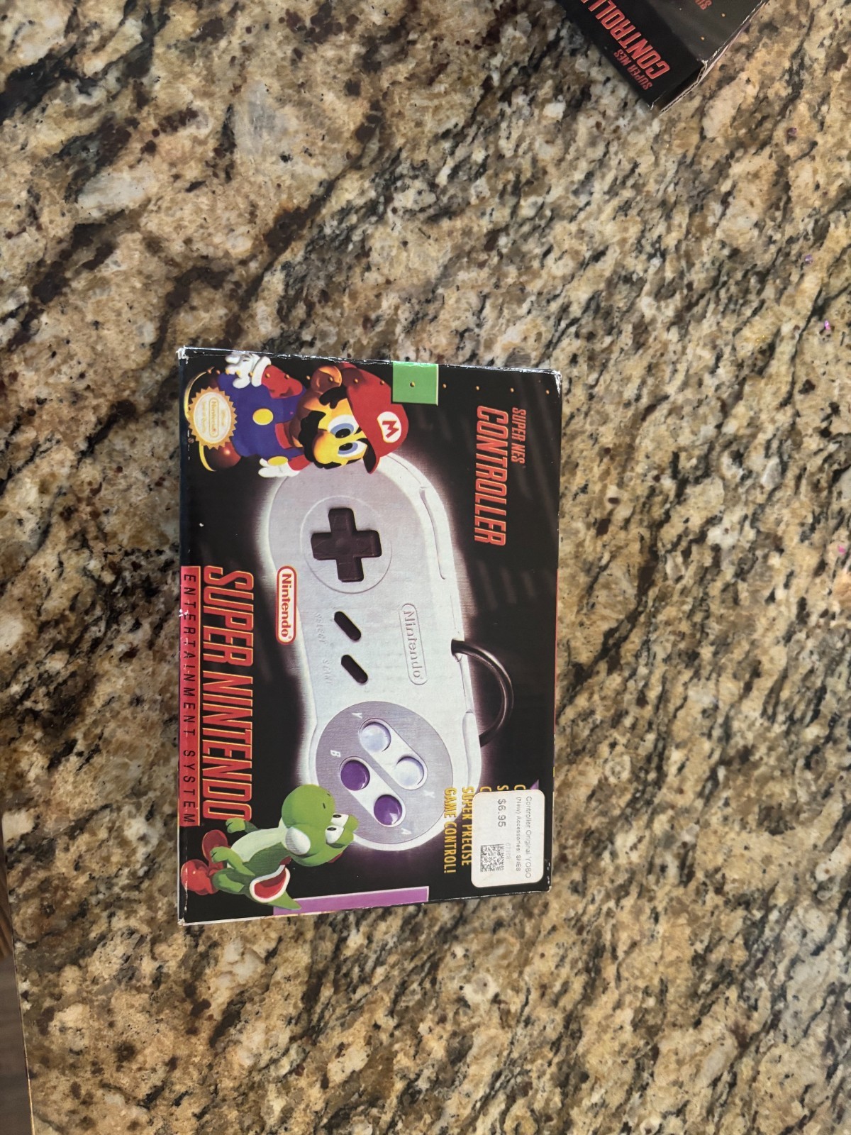 mario and yoshi snes controller in box never taken out of wrapper