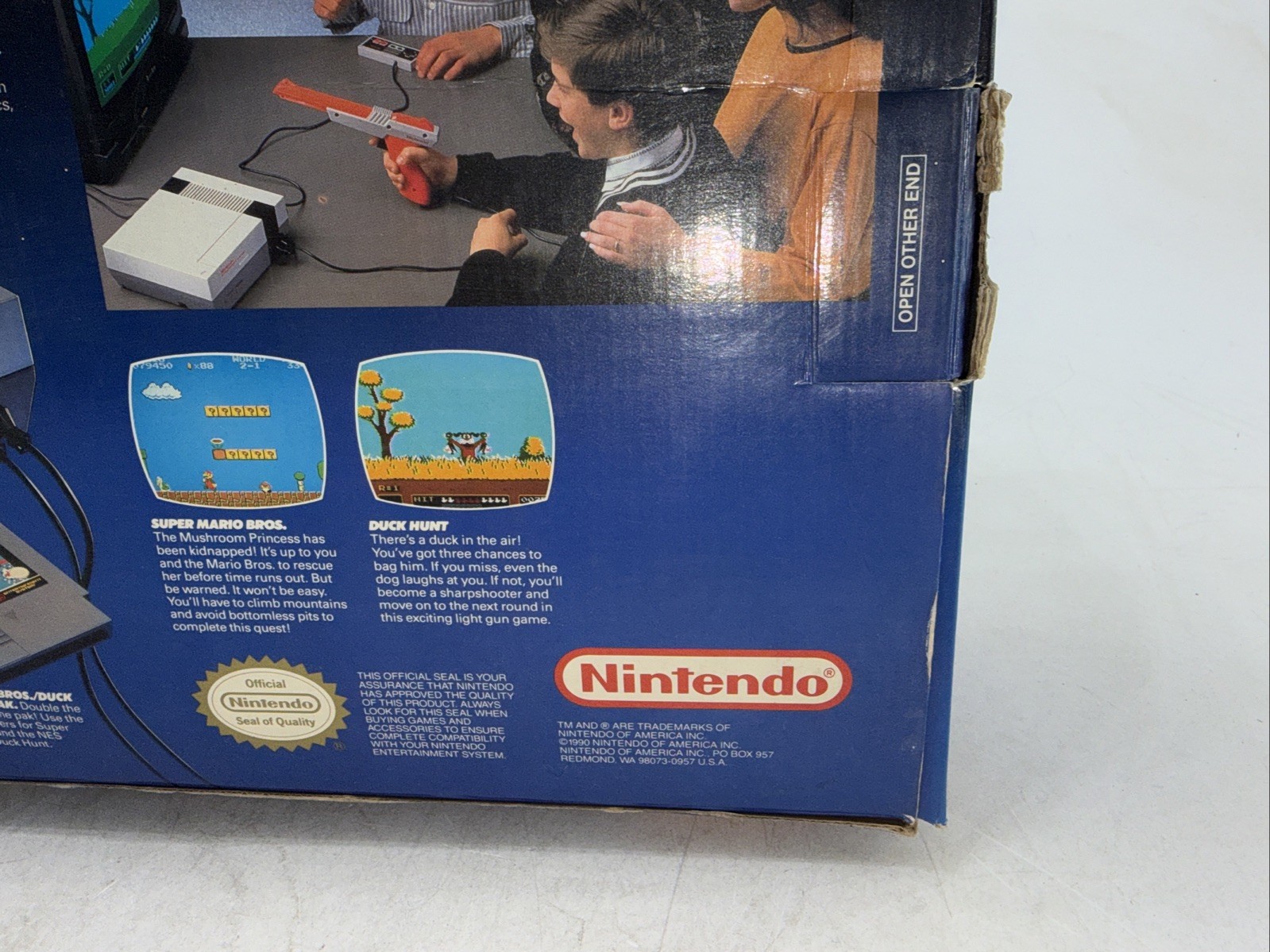 Oval Seal NES Action Set BOX ONLY Nintendo 1990 🔥