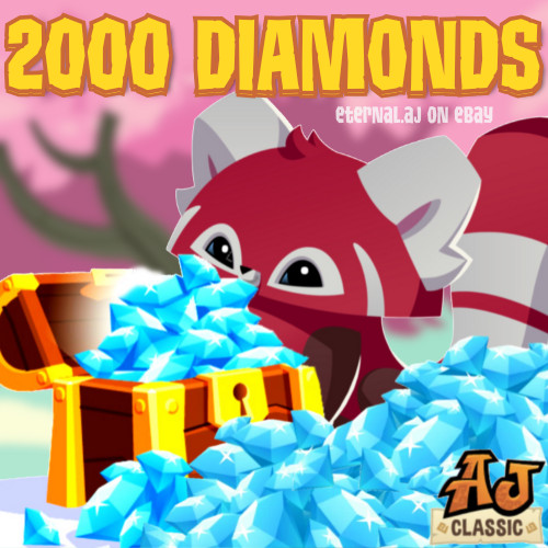 Animal Jam Classic AJC 2000 Diamonds (READ DESCRIPTION BEFORE BUYING)
