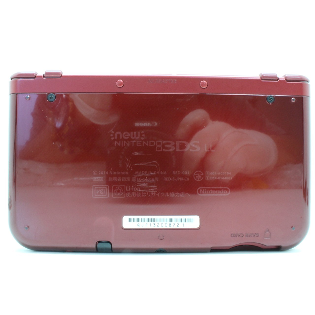 [ MINT ] NINTENDO NEW 3DS XL Metallic RED Game Console From Japan 4198