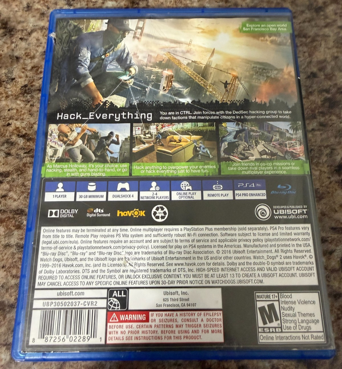 Watch Dogs 2 PS4 PlayStation 4