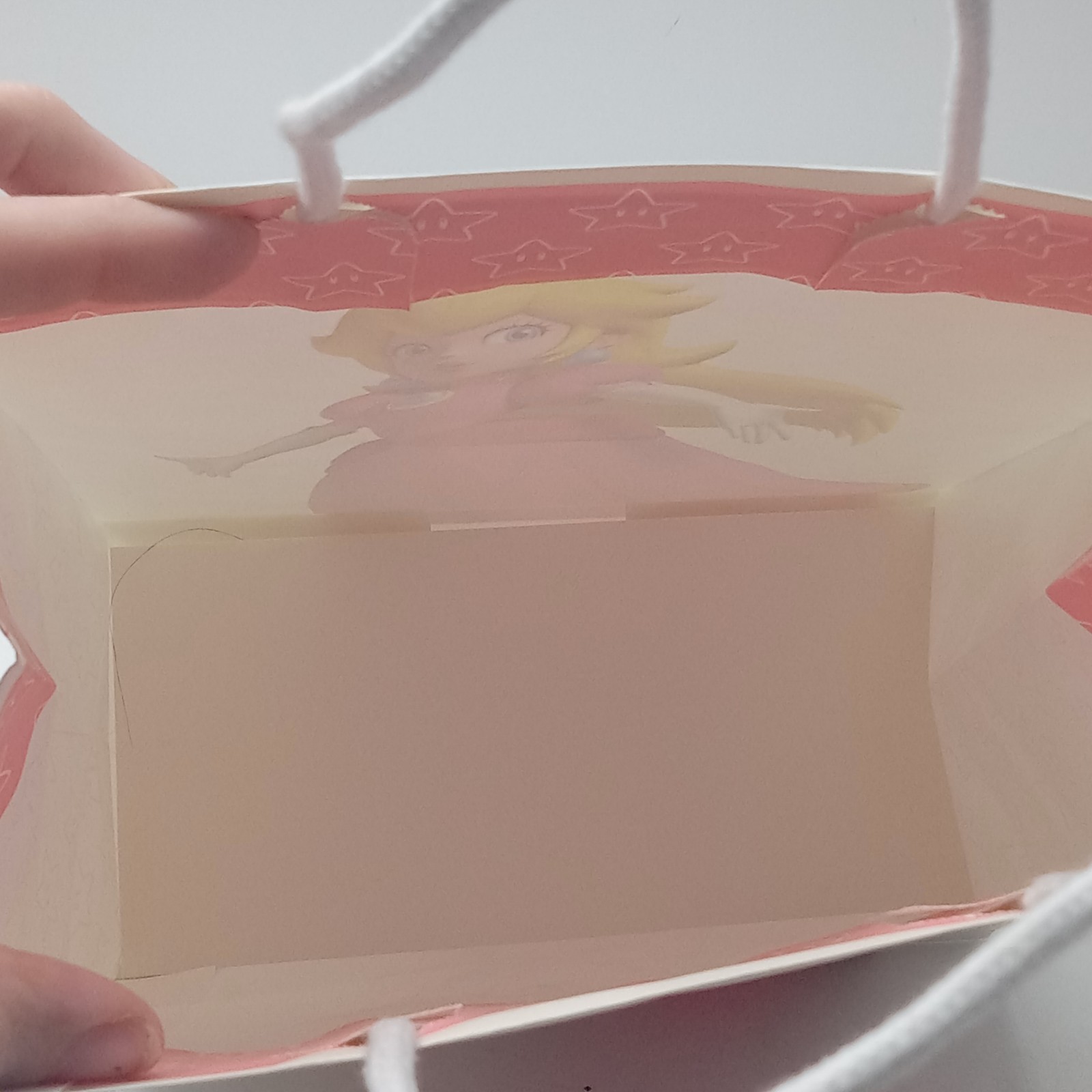 Nintendo Princess Peach Gift Bag With Star Tag & Pink Star Tissue Paper