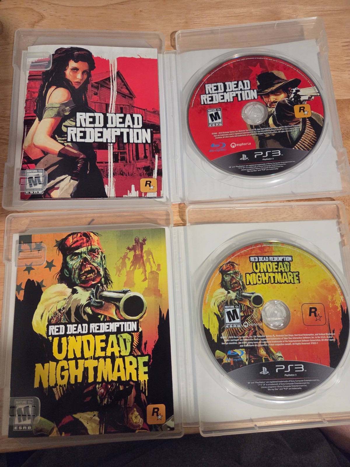 Red Dead Redemption (Manual, No Map) + Undead Nightmare (CIB) PS3