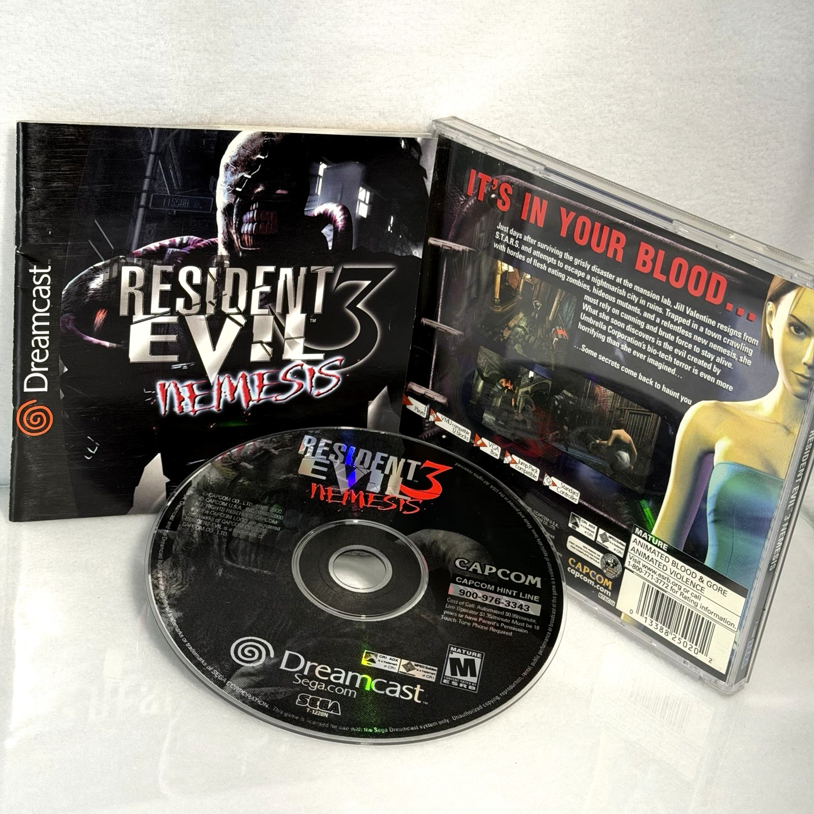 Resident Evil 3 Nemesis⭐️Complete CIB⭐️SEGA Dreamcast Authentic Original