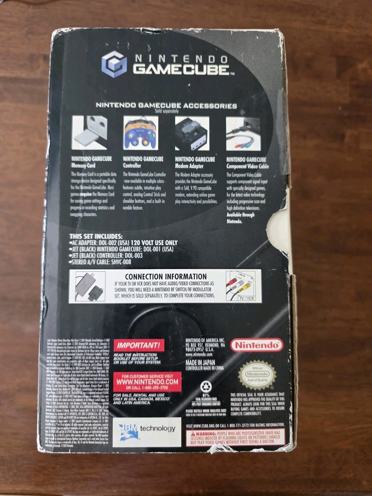 Nintendo GameCube Black Zelda Collector’s Edition BONUS Console System BOX ONLY