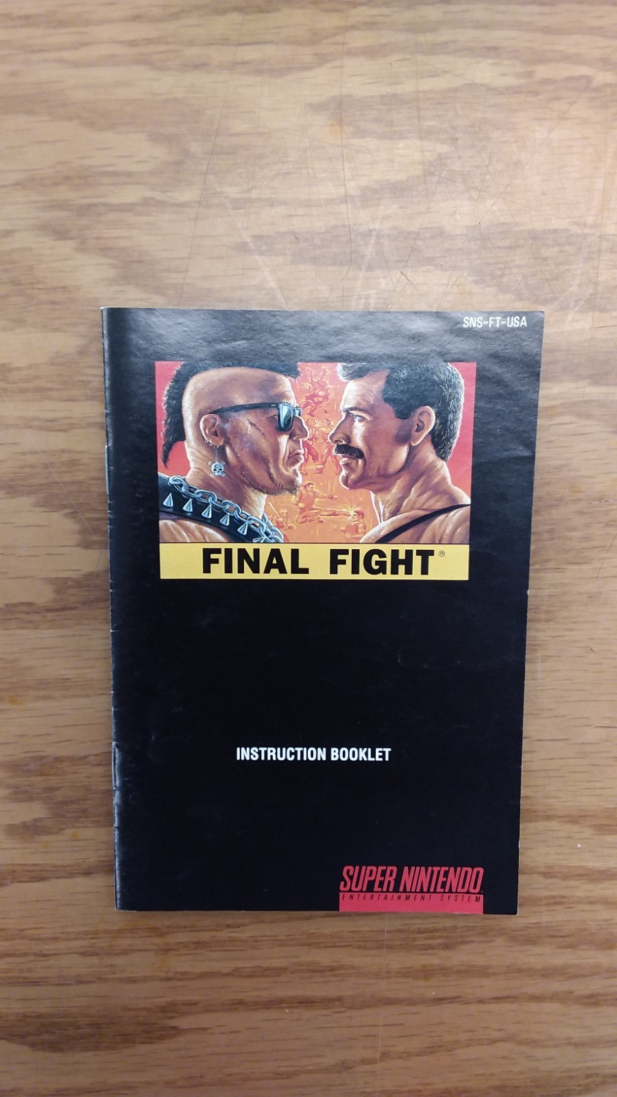 FINAL FIGHT (Super Nintendo, 1991) Near CIB NO WARRANTY CARD