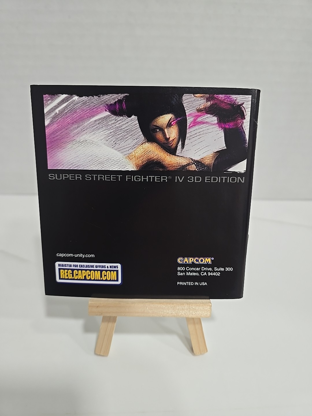 Super Street Fighter IV 3D Edition Nintendo 3DS Lenticular Slipcover CIB TESTED