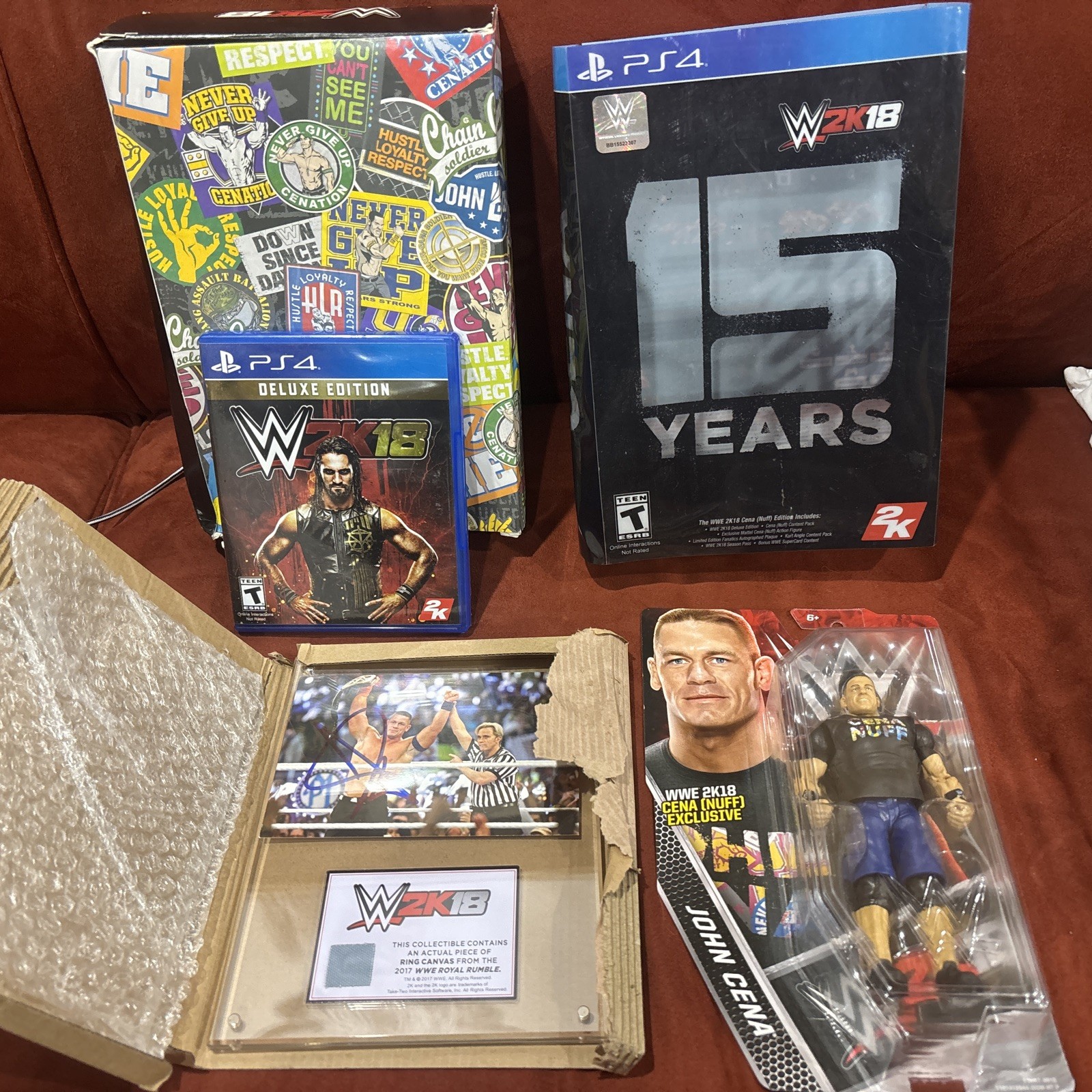 WWE 2K18 Cena (Nuff) Collector’s Edition (PlayStation 4 PS4) Complete Auto Relic