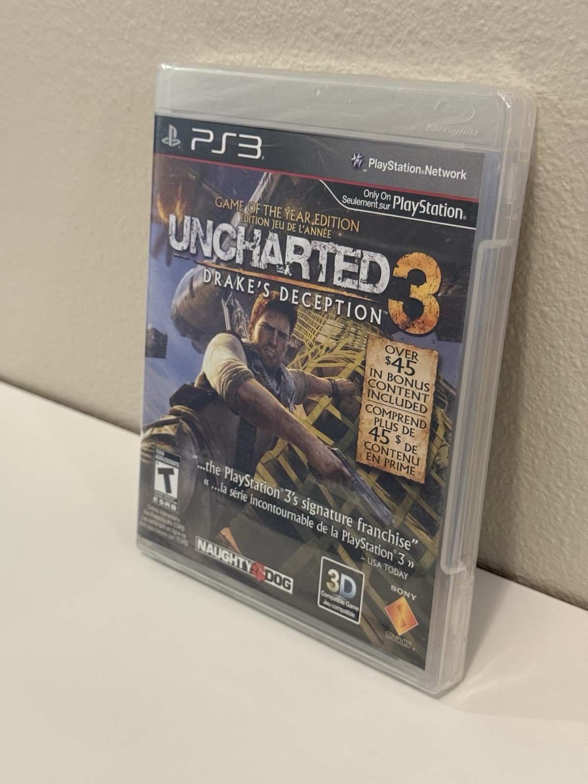 PS3 Uncharted 3 GOTY Game Factory Sealed Clean CIB Naughty Dog Adventure