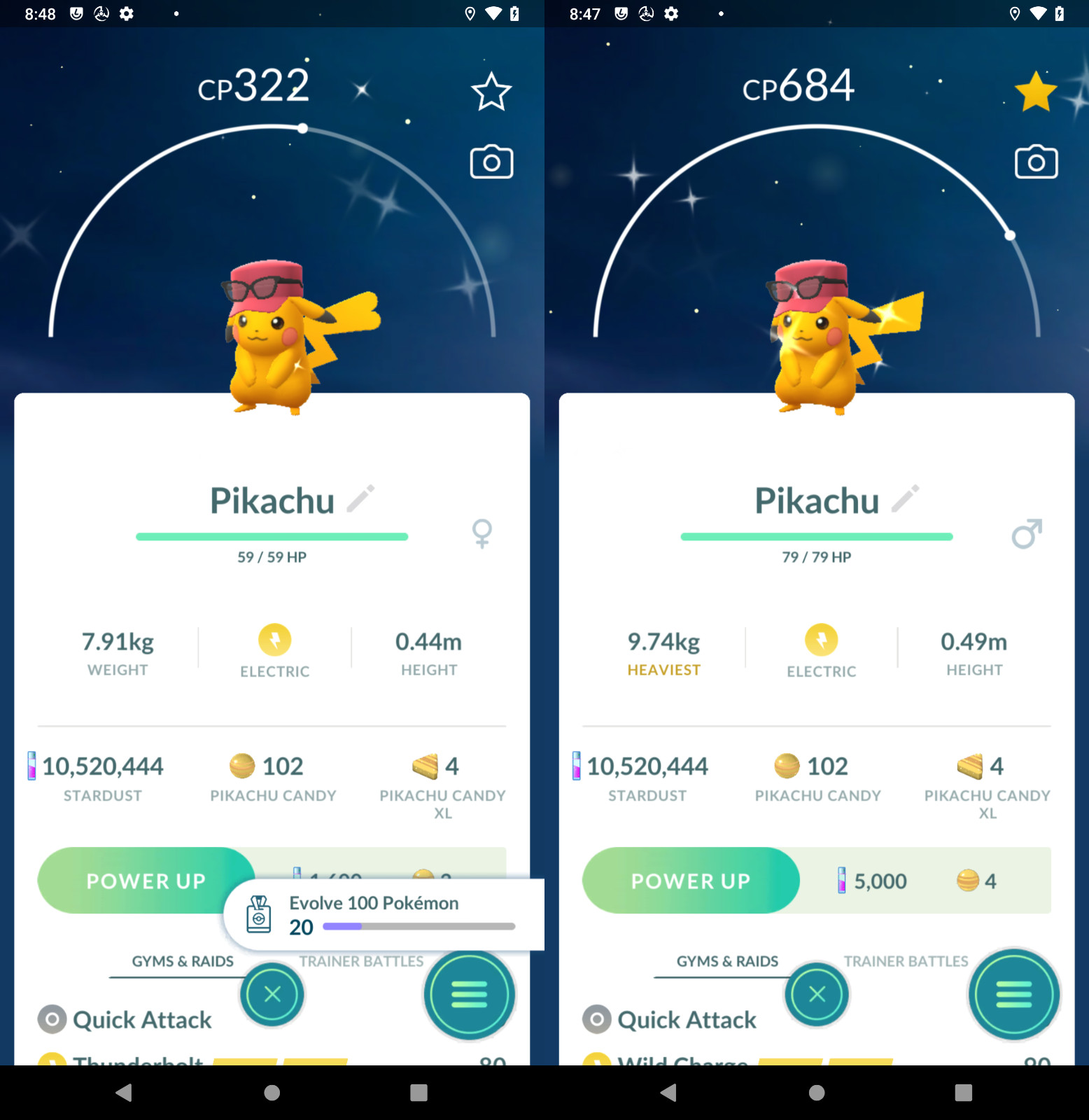 Shiny Pikachu Calem’s Hat Pikachu – Go Tour Taiwan TR-DE 20k star-dust