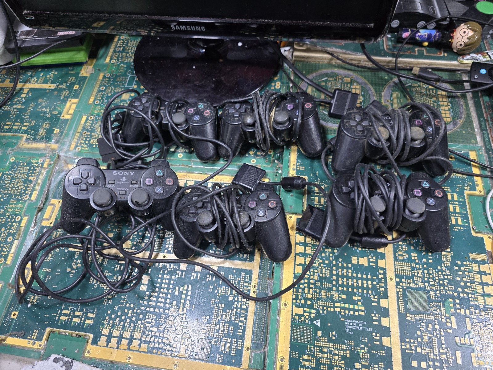 Sony PS2 Original DEFECTIVE DONOR EXACT LOT #3-Controller-CRUDE-DIRT-RUST-PARTS