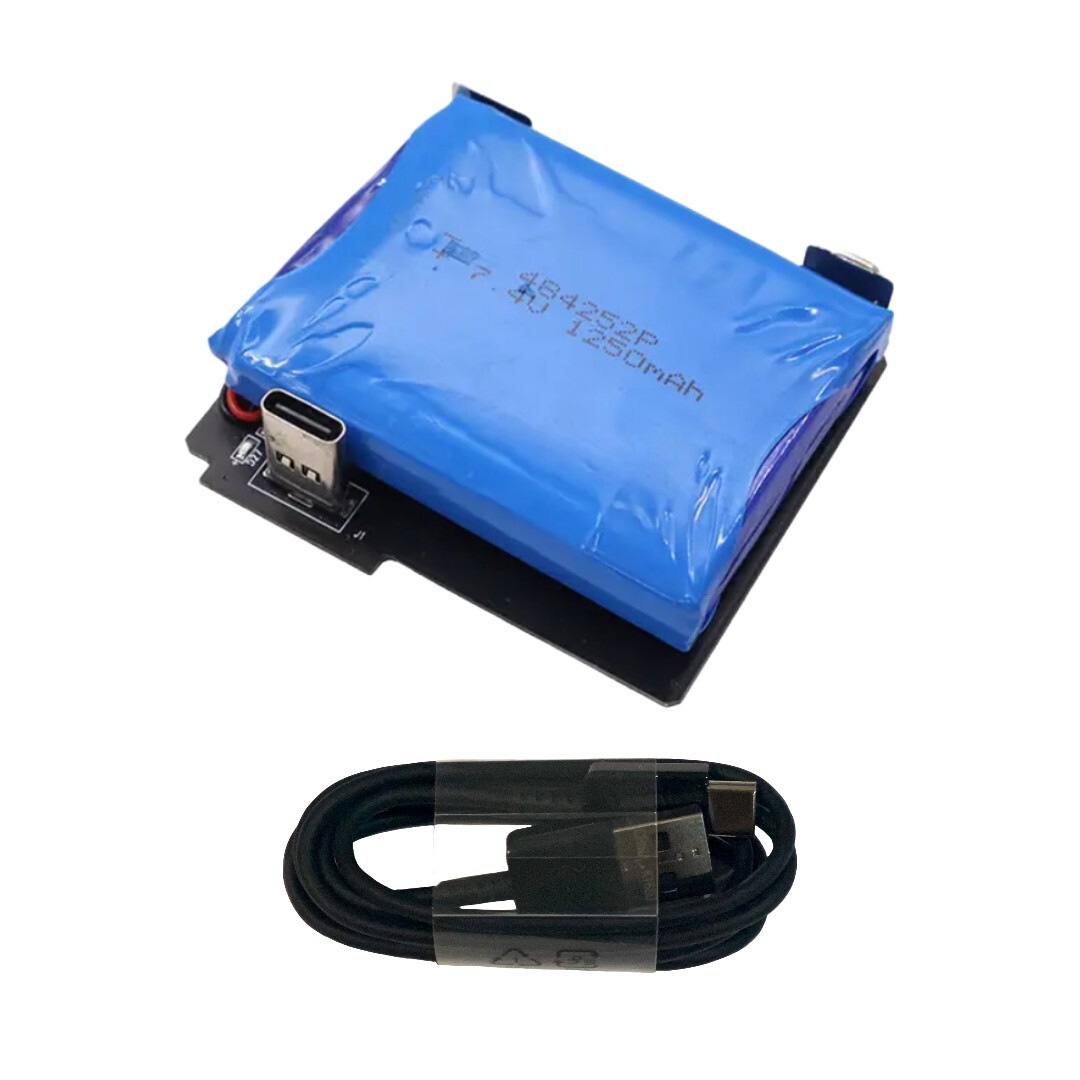 Game Boy DMG Rechargeable Battery 7.4V 1250mAh 3.7V 2500mAh Li-ion USB-C Mod Kit