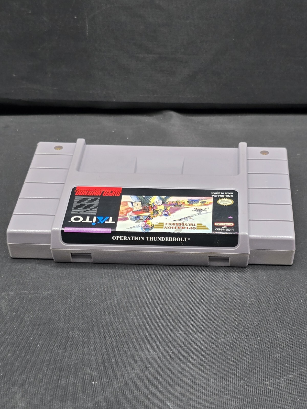 Operation Thunderbolt (Super Nintendo 1994) SNES Complete CIB Manual Authentic