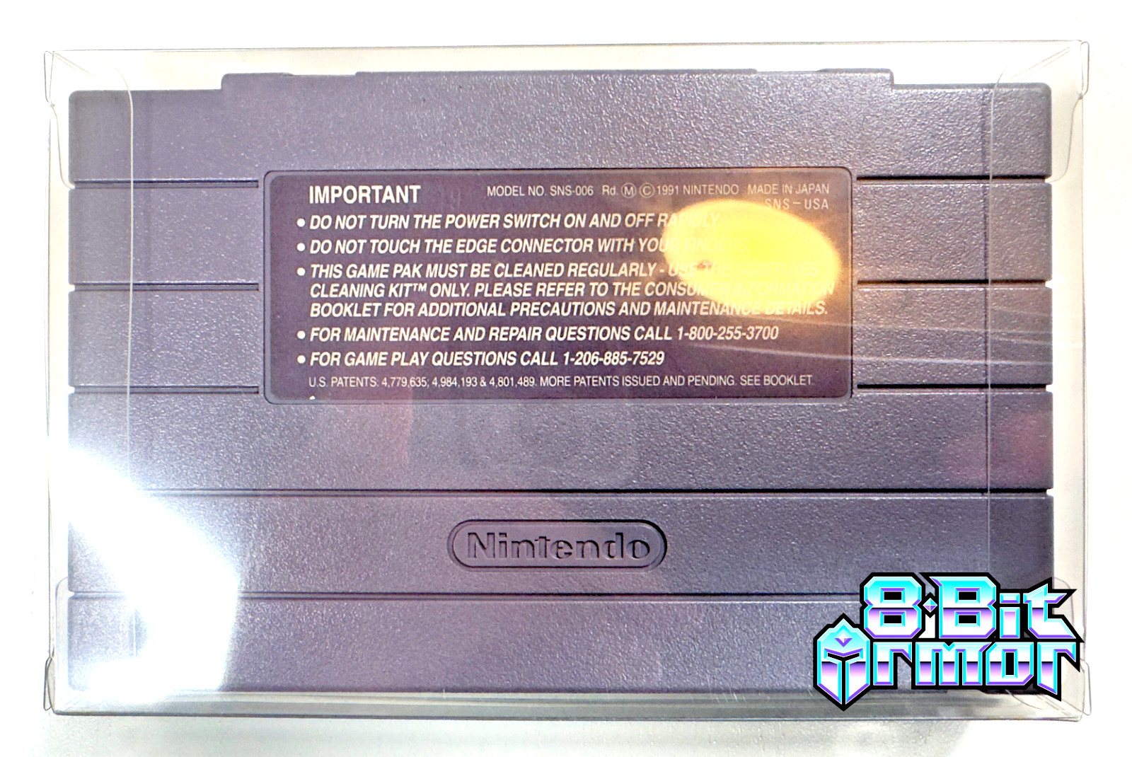 10 Cartridge Protectors for Super Nintendo SNES Cart Game Clear Display Case