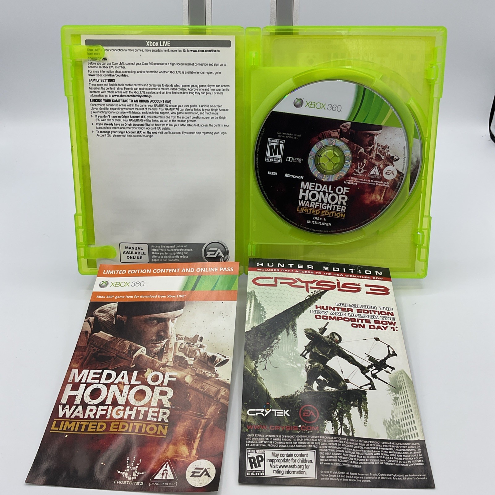 Medal of Honor War Fighter Microsoft Xbox 360 Codes Are Used Or Out Of Date CIB.