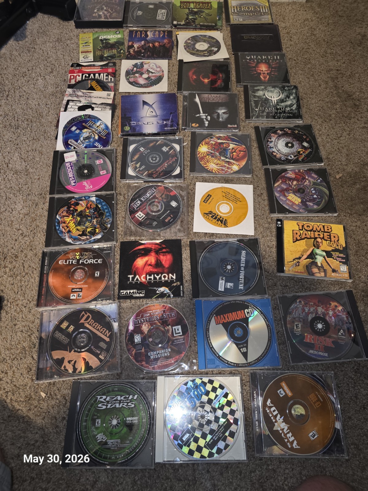 Lot Of 40 Vintage 1990s-EARLY 2000’S PC CD ROM Computer Video Games