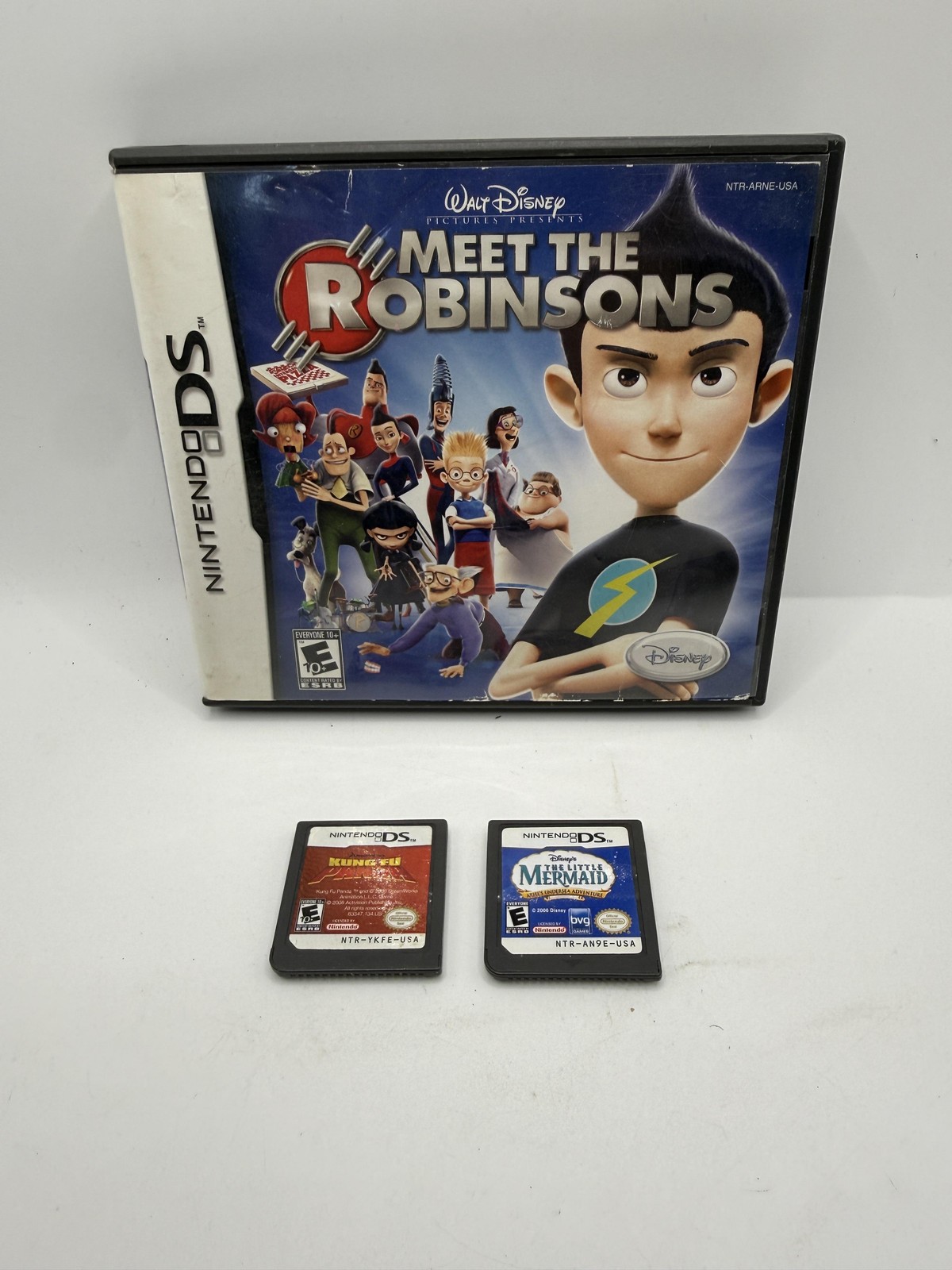 Meet The Robinsons Little Mermaid Kung Fu Panda Nintendo DS Game Lot 3 Kids