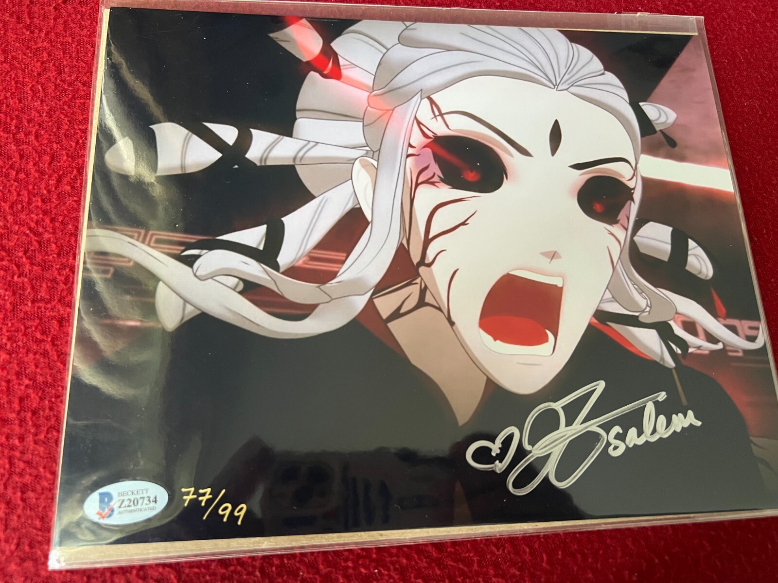 Jen Taylor Autograph Signed 8×10 Photo RWBY & INSCRIPTION SALEM BAS COA Variant