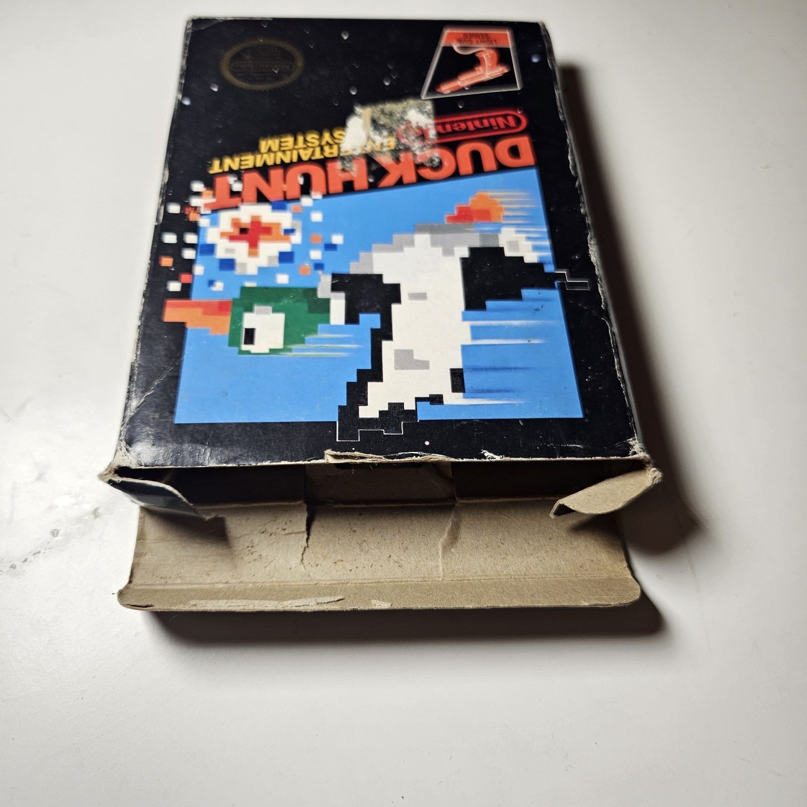 DUCK HUNT (Nintendo NES) Hang Tab Black Box CIB Complete