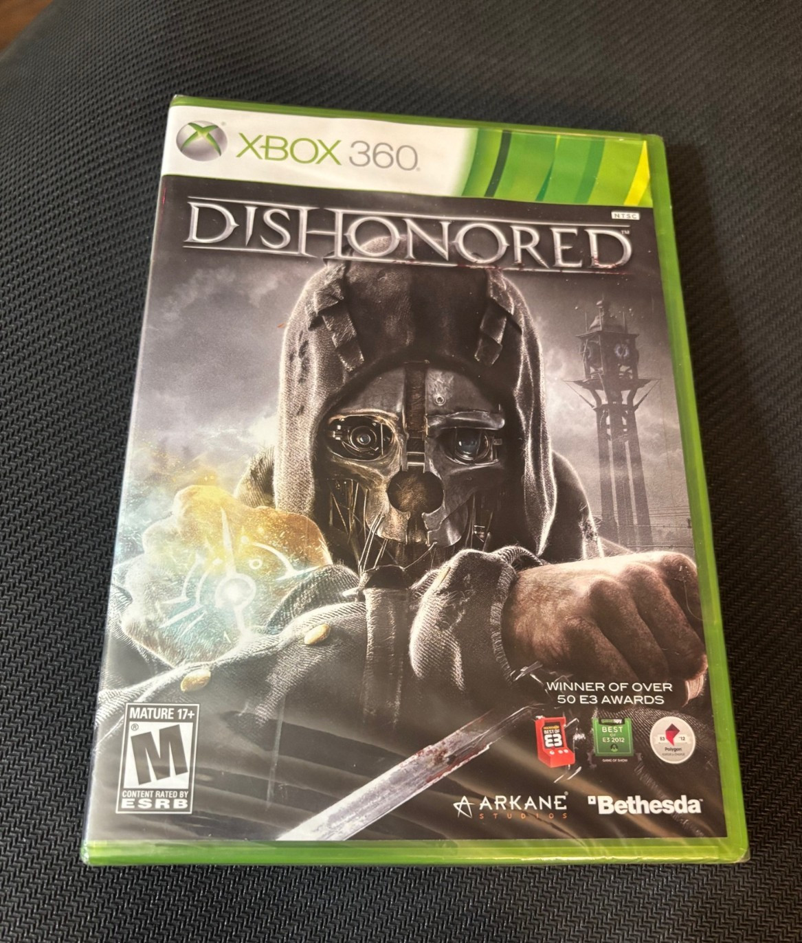 XBOX 360 Dishonored Game New Factory Sealed 2012 Original Release Cover
