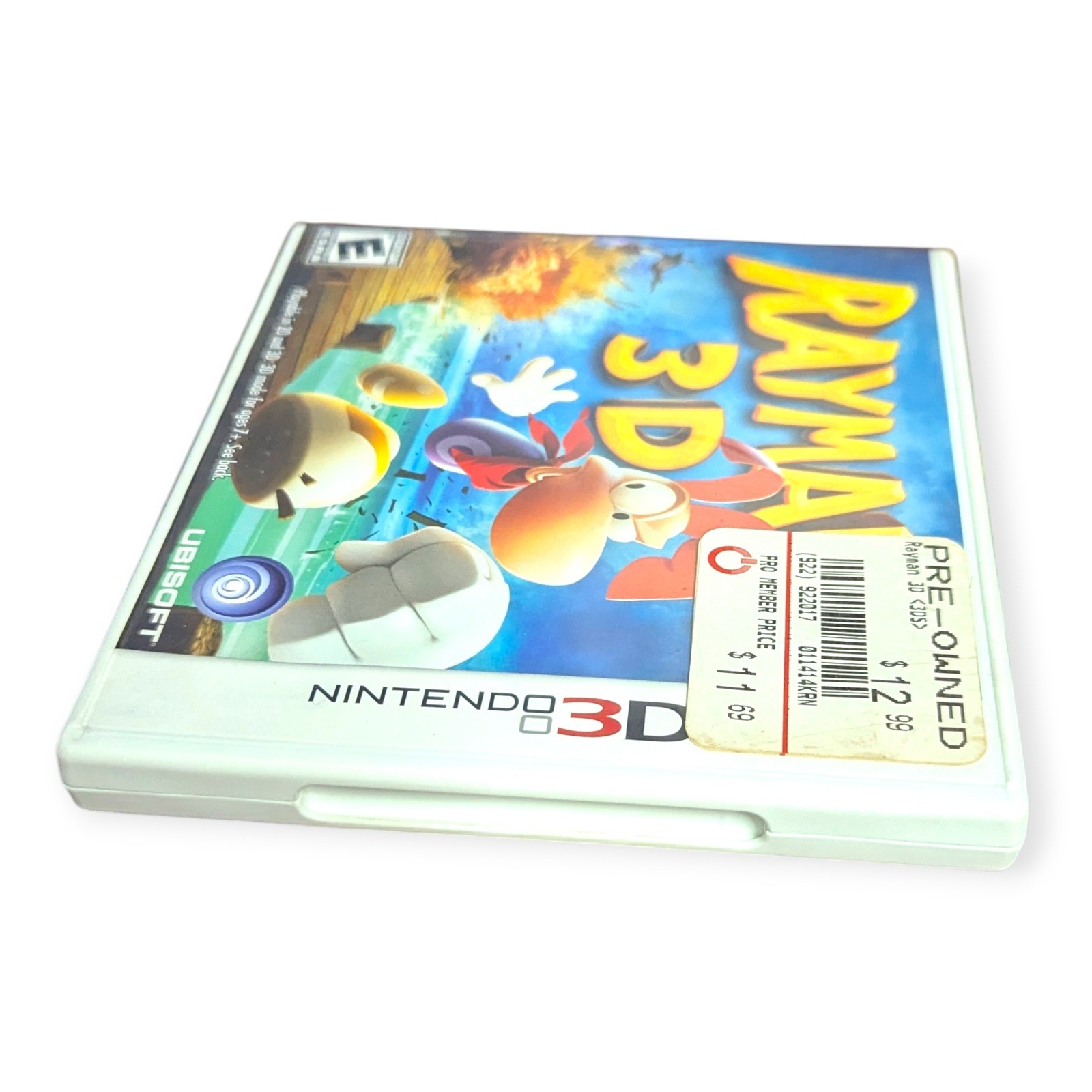 Rayman 3D Nintendo 3DS Game with Case and Cartridge