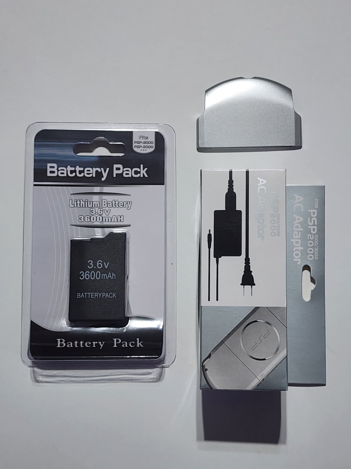 3600mAh Replacement Battery W/ Charger And Battery Cover For Sony PSP 3000