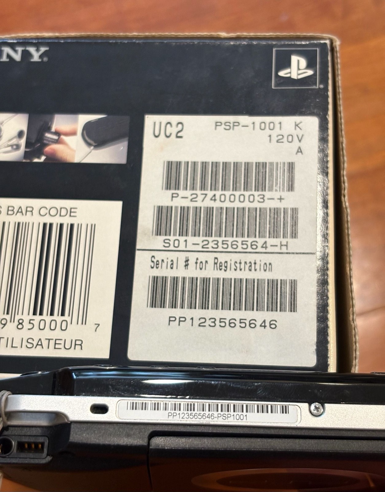 Sony PSP 1000 Value Pack CIB Matching Serial OEM Charger Tested Read PSP-1001