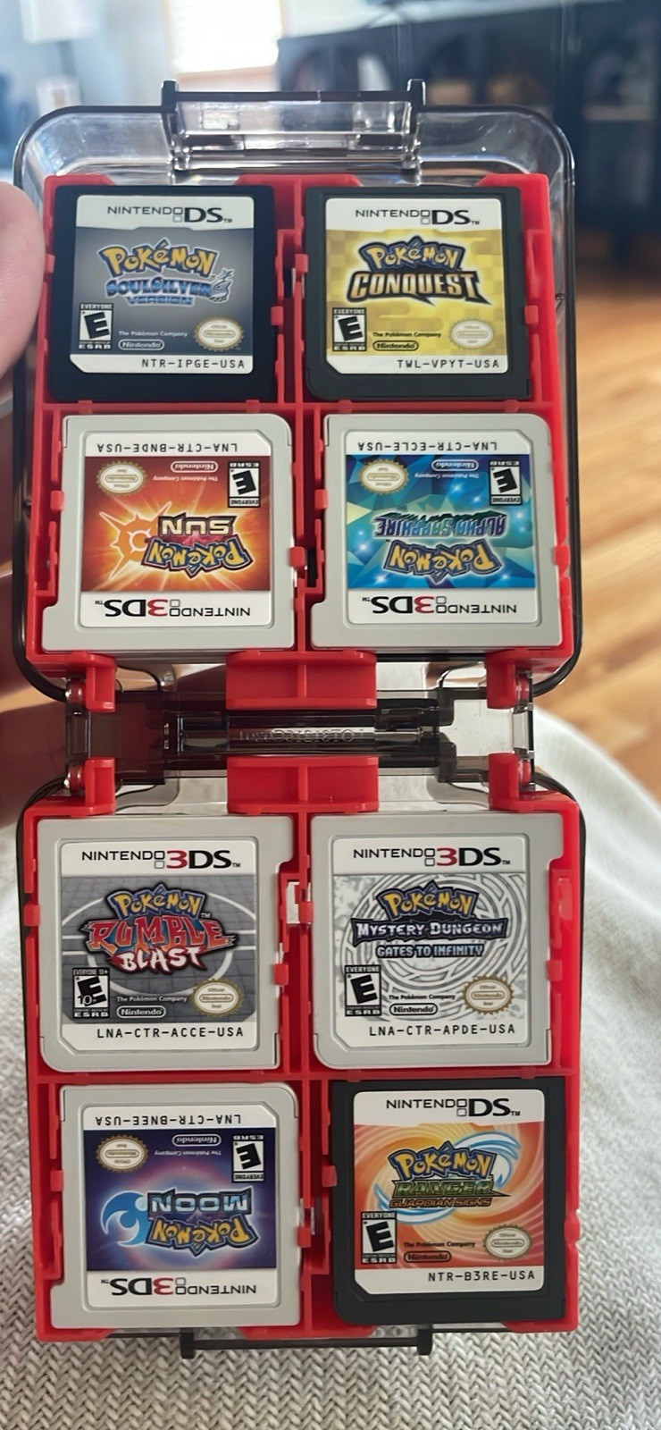 Nintendo DS/3DS Pokémon Game Lot w/ Case – Black, White 2, X, Y NTSC-U/C