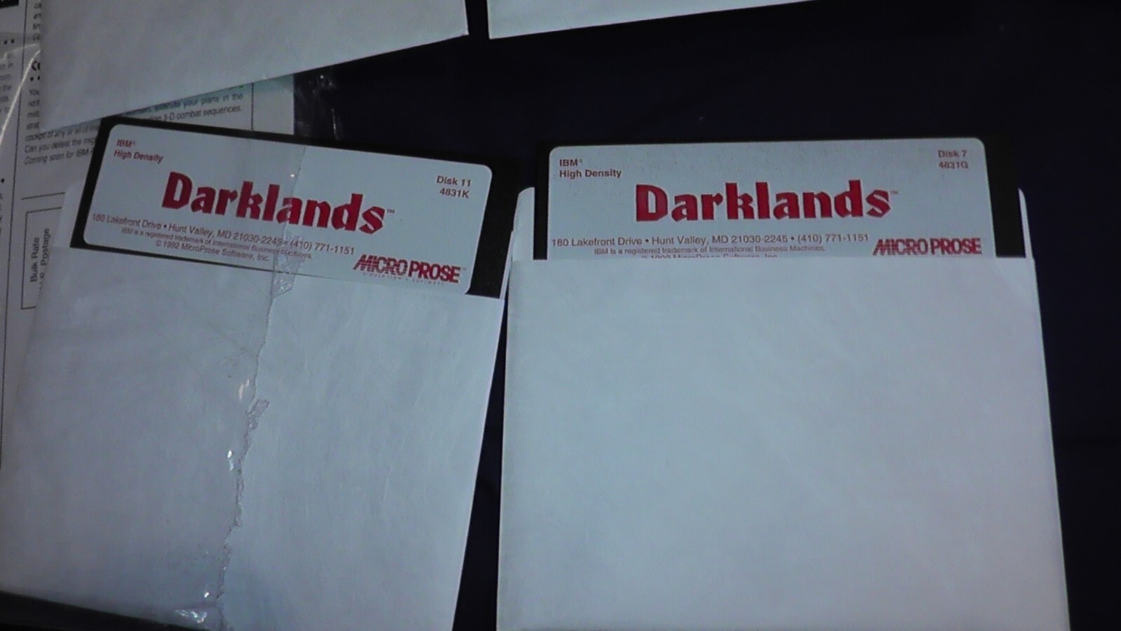 big box PC game Darklands RPG Medieval Germany IBM floppy disks micro prose 1992