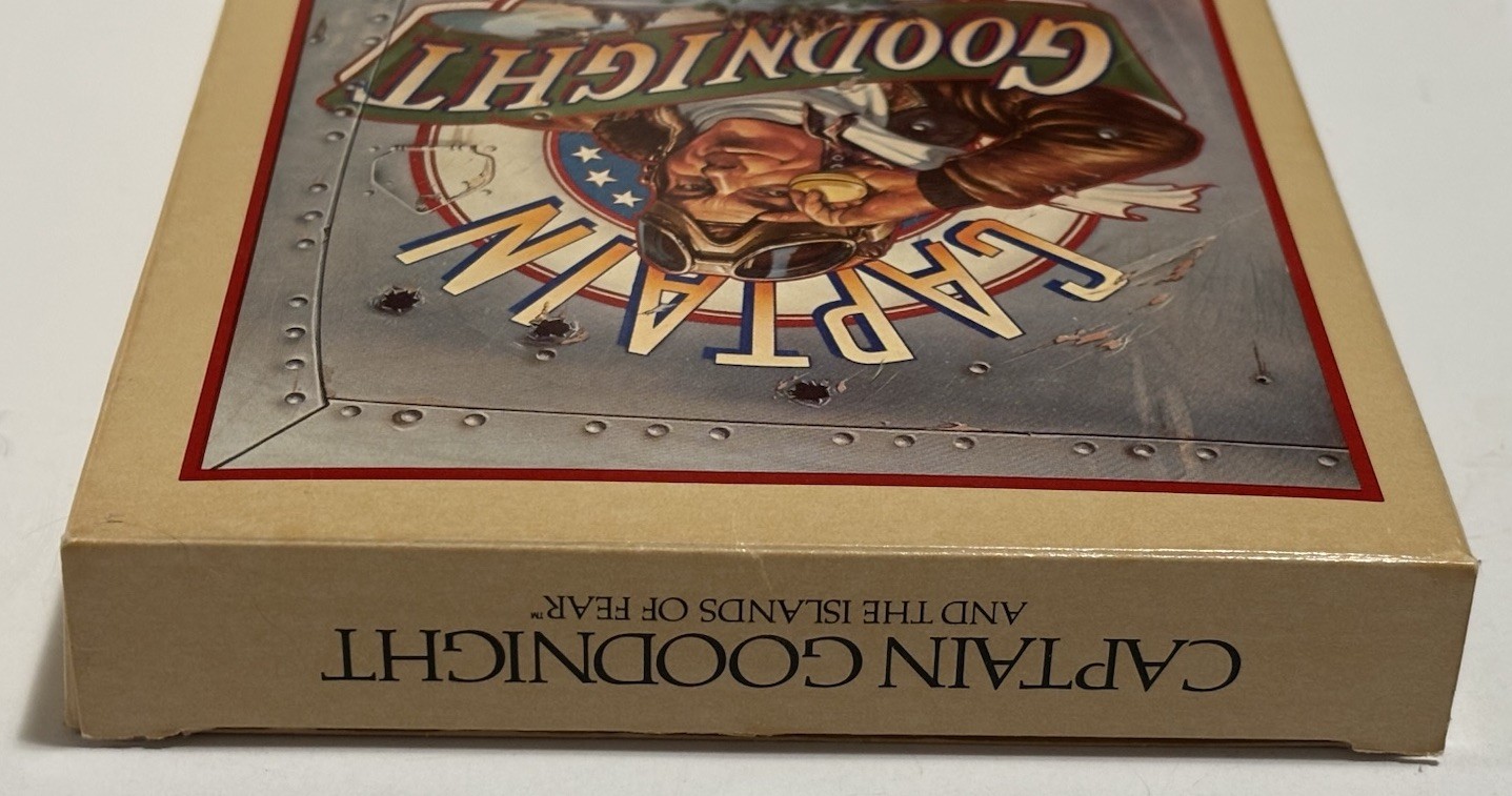 RARE 1985 Captain Goodnight and The Island Of Fear, Broderbund, Apple II, Box