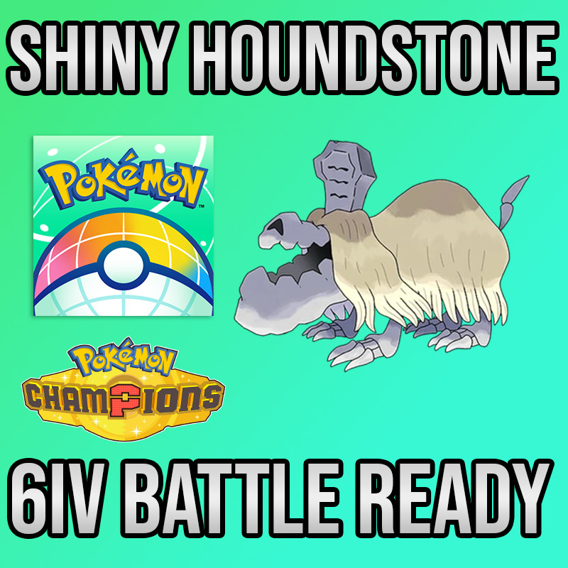 ✨6IV SHINY Houndstone + EVS🚀 POKEMON HOME✨Champions✨Online delivery⚡