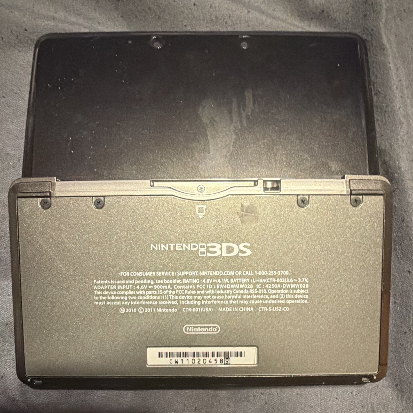 Nintendo 3DS Black Handheld Console Only Wi-Fi 2GB CTR-001 Region Free