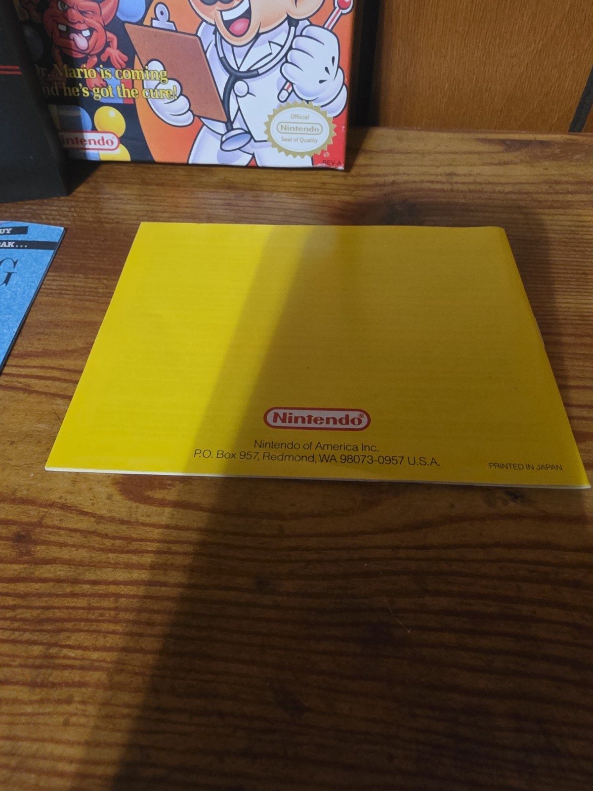 Dr. Mario (Nintendo NES, 1990) BOX AND MANUAL ONLY