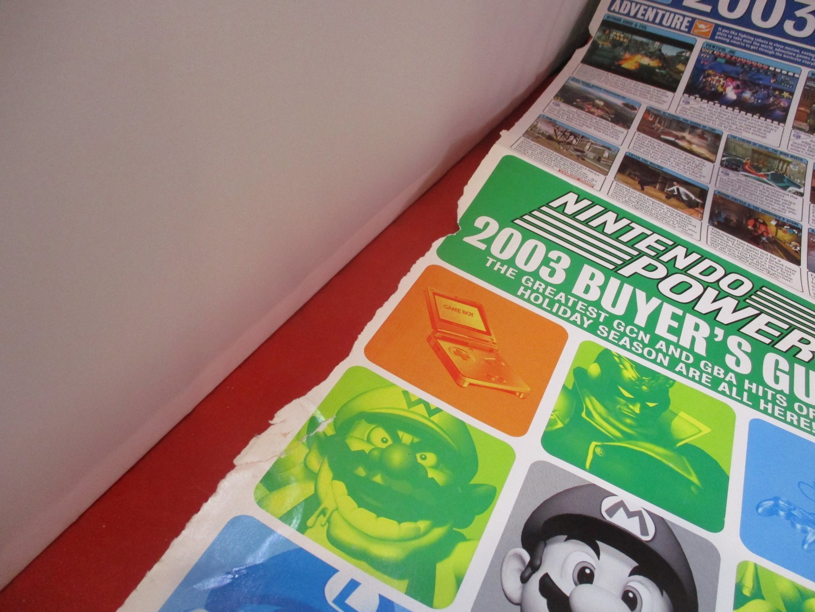 2003 Buyer’s Guide for Gamecube & Game Boy Advance Nintendo Power Promo Poster E