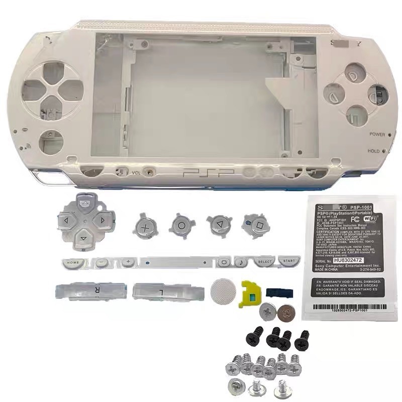 Replacement Full Housing Shell Faceplate Case for Sony PSP 1000 With Buttons Set