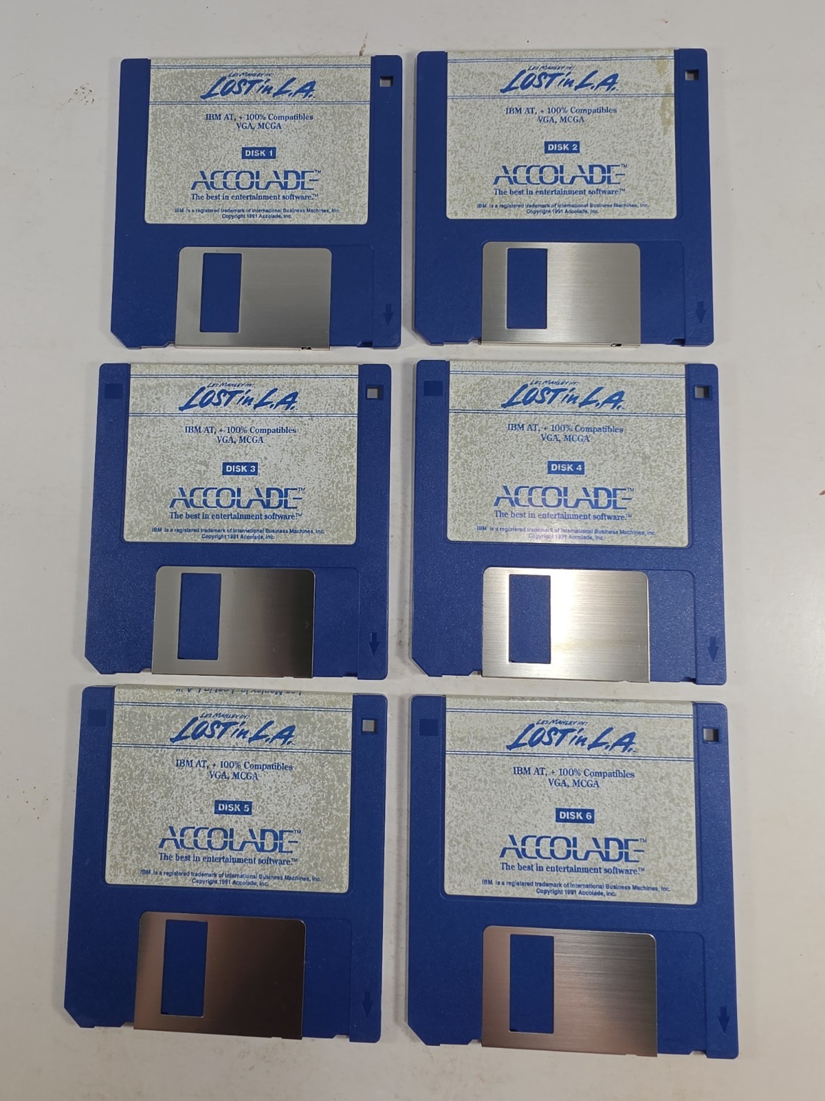 Les Manley In: Lost In L.A. (1991 MS-Dos 3.5″) Accolade – Complete