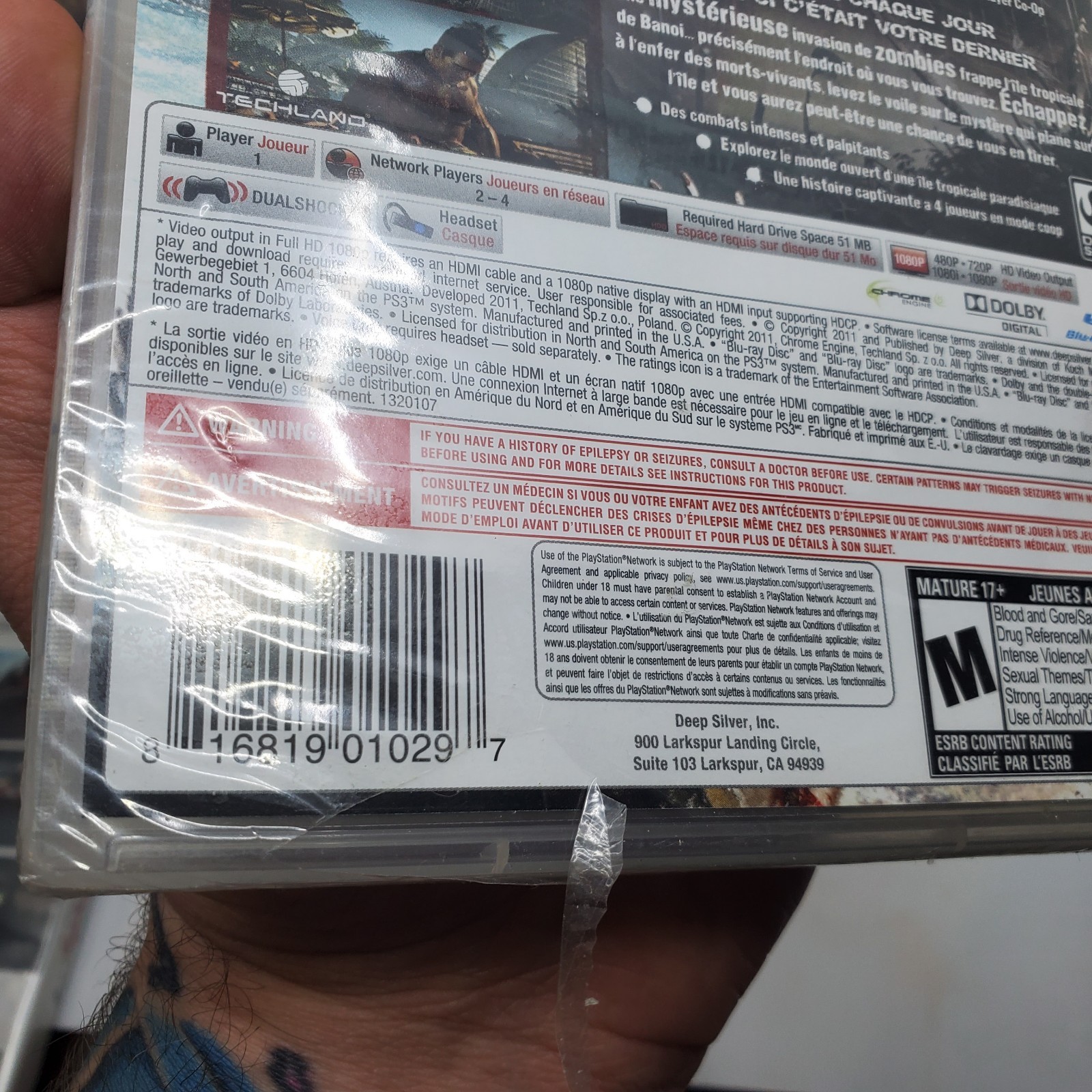 Dead Island (Sony PlayStation 3, 2011) PS3 Brand New Sealed
