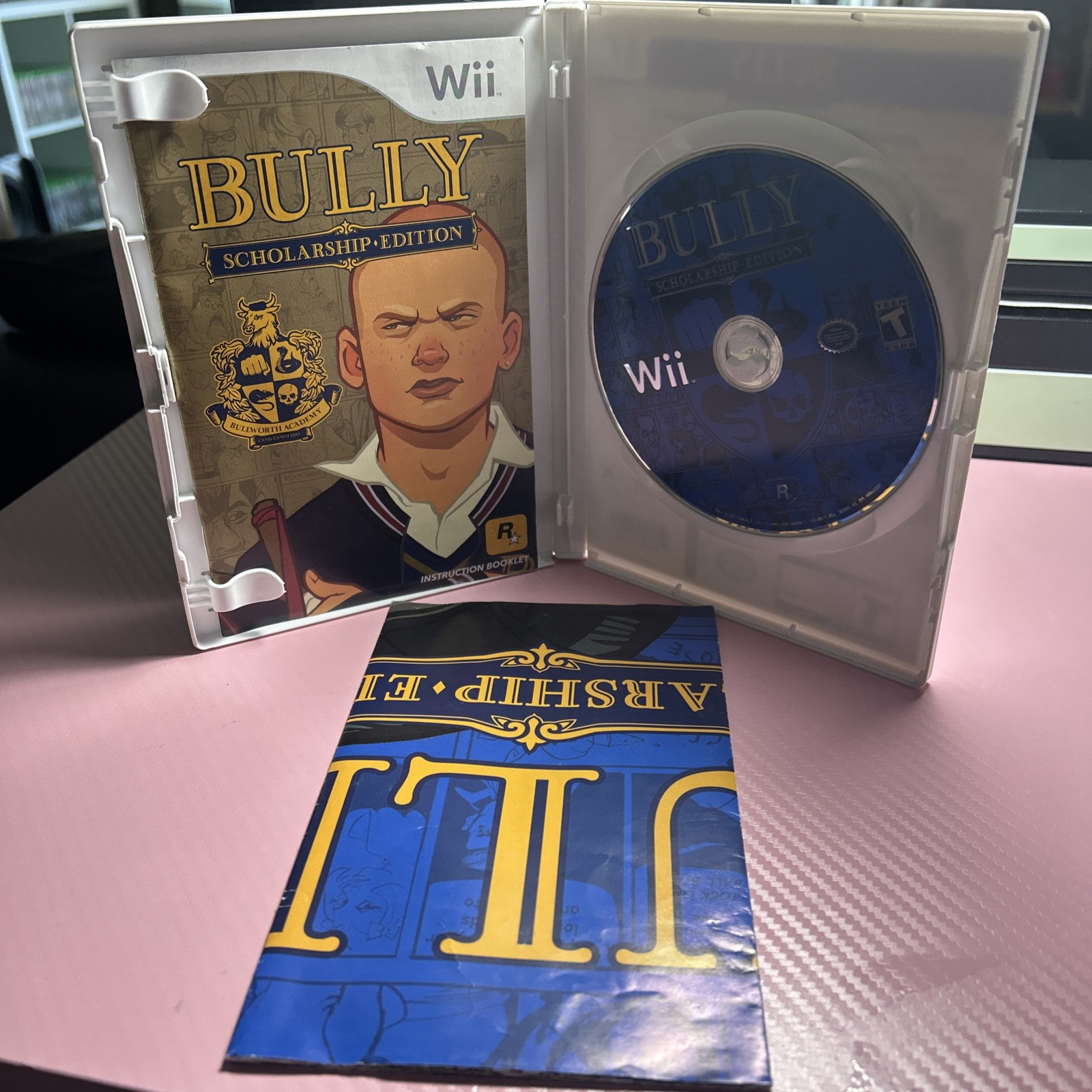 Bully Scholarship Edition (Wii) CIB W Manual & Map Authentic Tested/Working