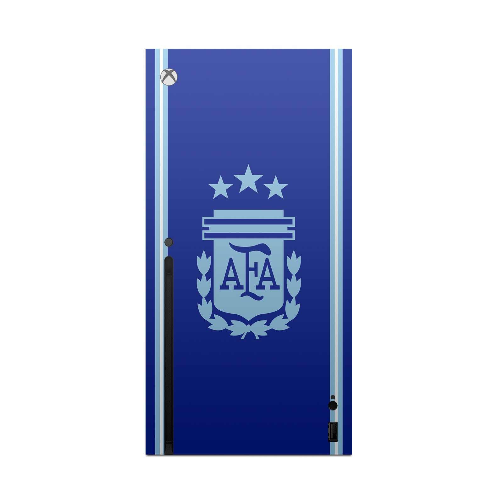 ARGENTINA FOOTBALL TEAM 2024/25 CREST KIT VINYL SKIN FOR XBOX SERIES X CONSOLE