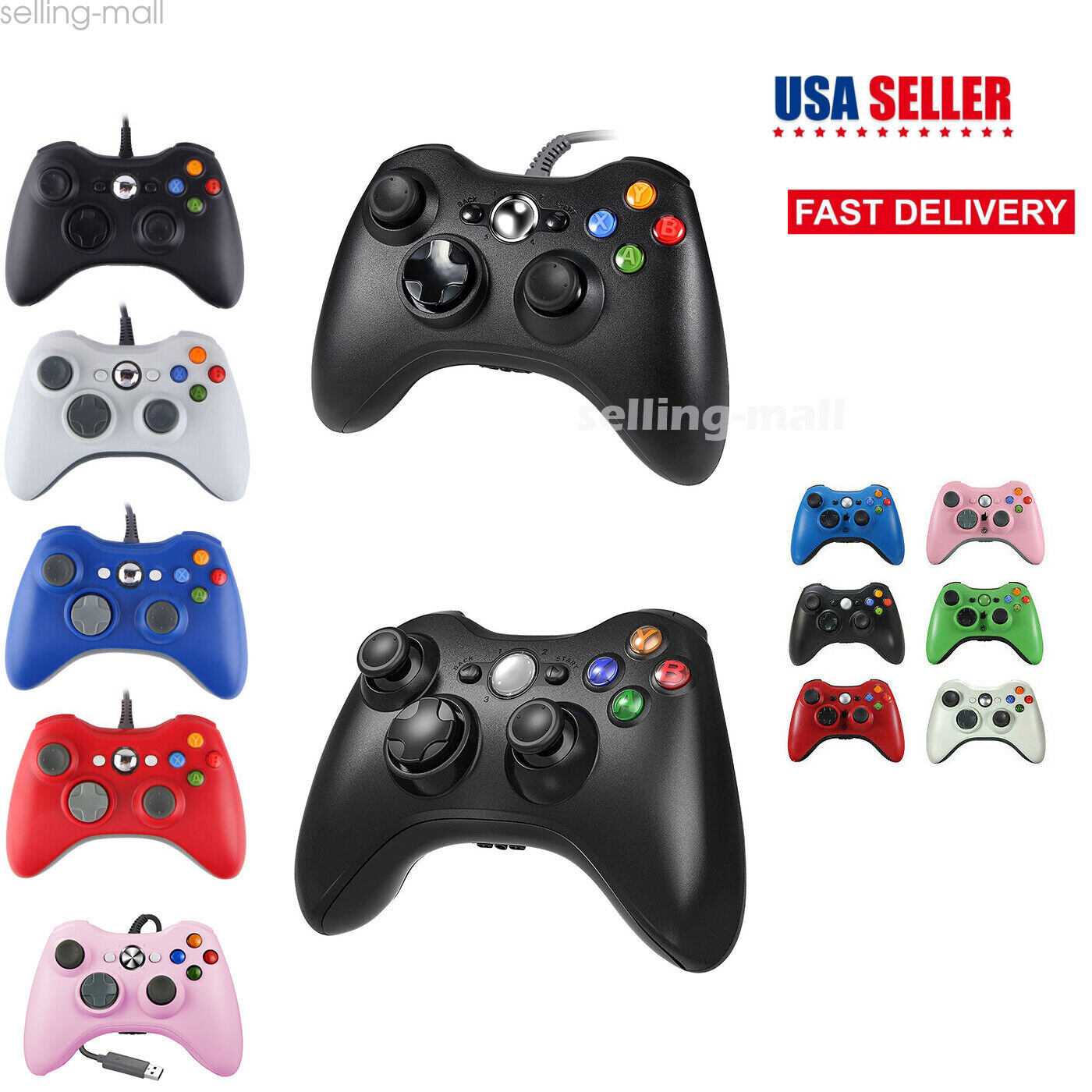 Wired/Wireless 360 Games Controller GamePad for Xbox360 PC Windows XP 7 8 10 11
