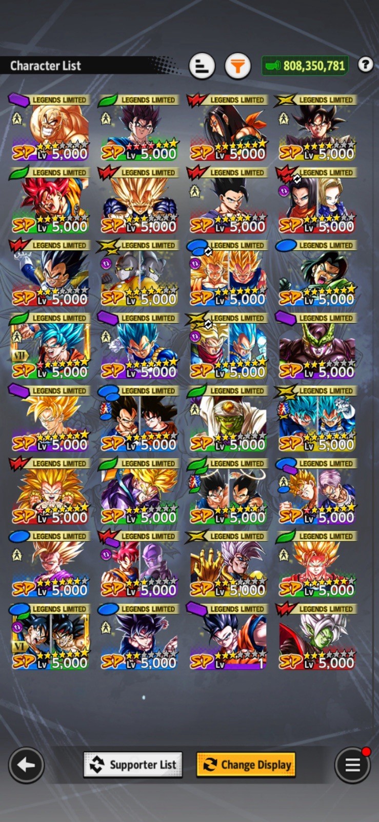 Dragon Ball Legends Endgame Account || New LR Units || Meta PVP Teams ||