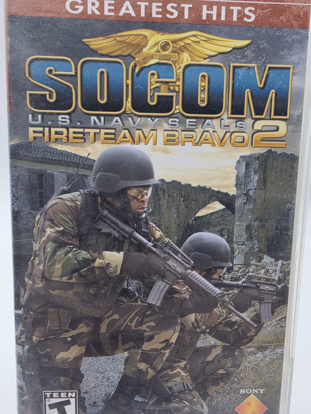 SOCOM U.S NAVY SEALS (FireTeam Bravo 2) GREATEST HITS Sony PSP Complete Cib Mint