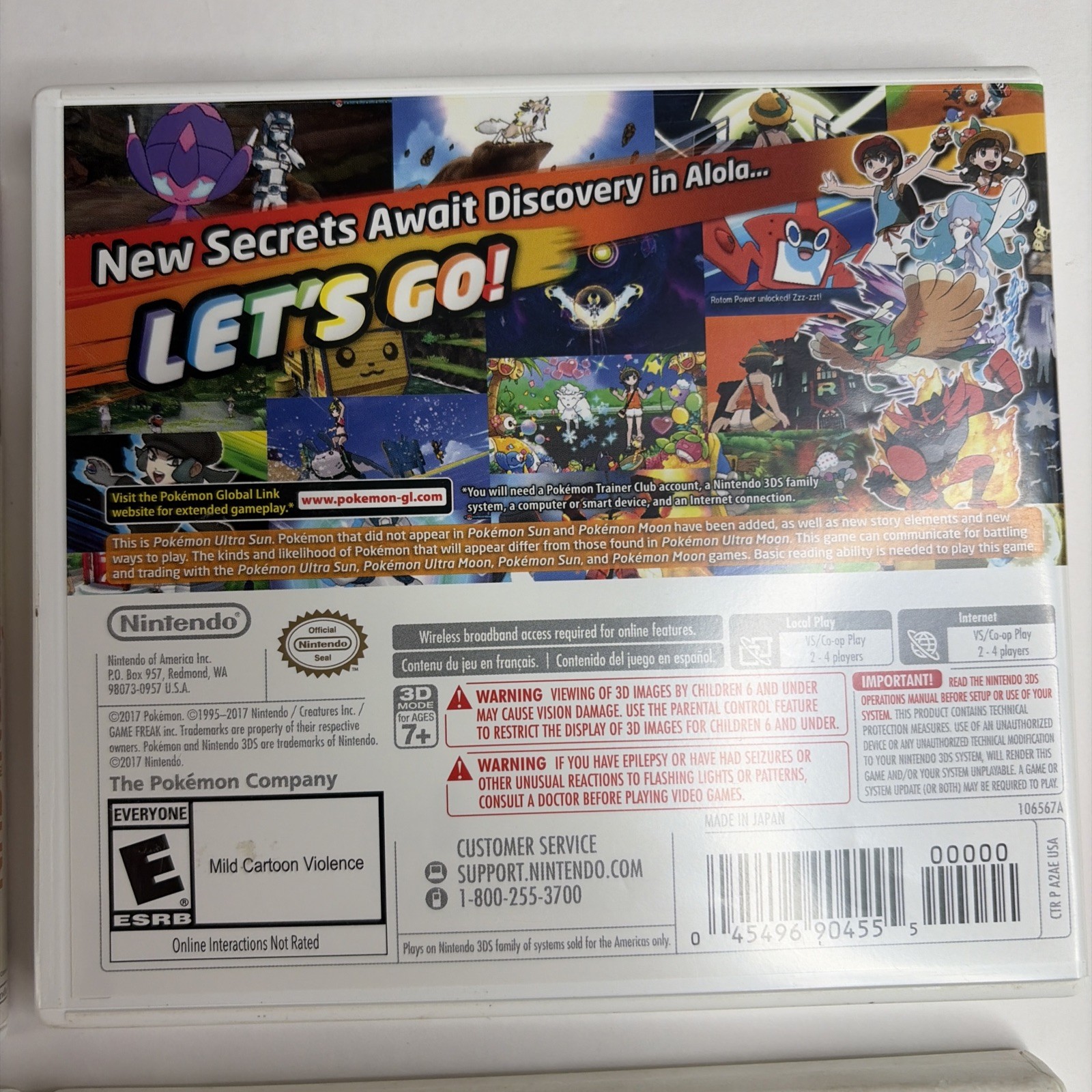 Pokemon Ultra Sun Y Omega Ruby Nintendo 3DS 4 Game In Box Bundle Authentic