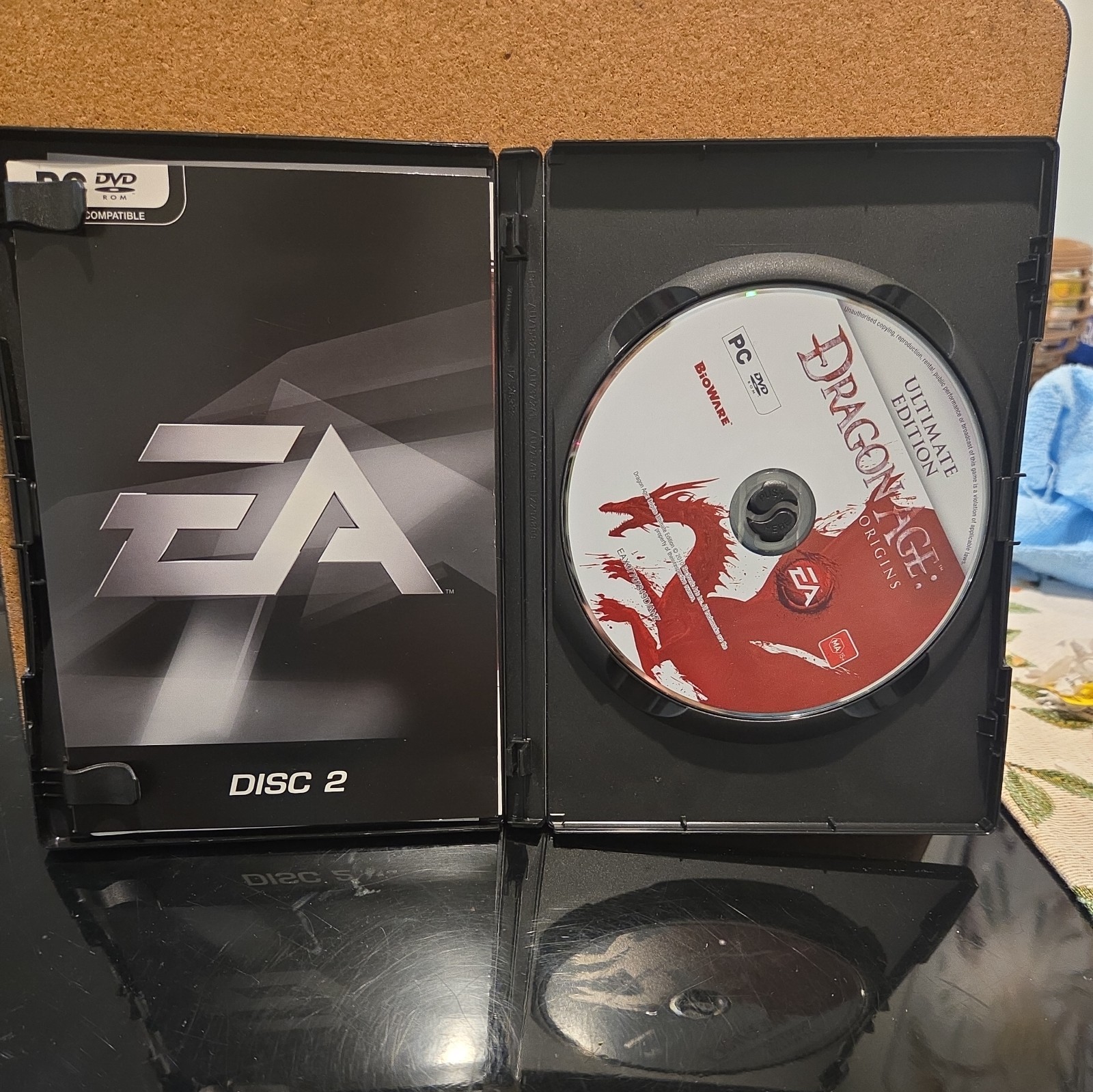 DRAGON AGE: ORIGINS (MA15+) ULTIMATE EDITION PC DVD ROM INCLUDES MANUAL, 2x disc