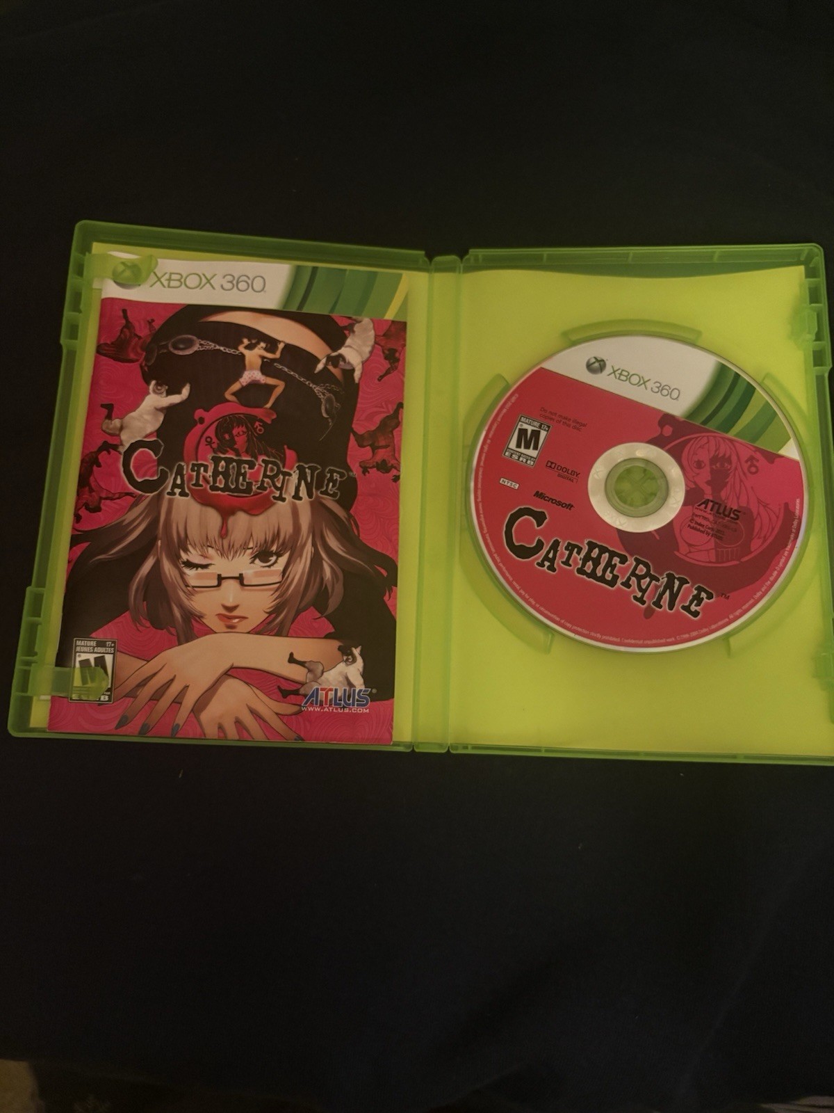 Catherine Xbox 360 Microsoft Atlus Puzzle Adventure Video Game CIB Authentic