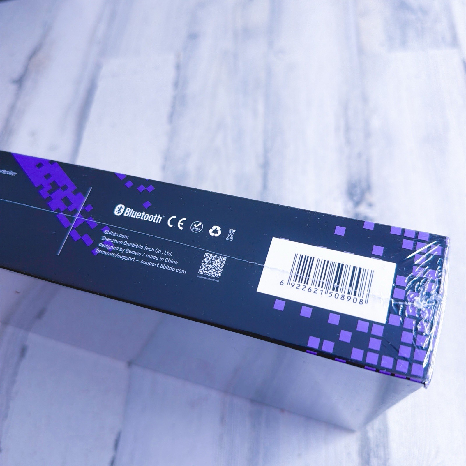 Arcade Controller Transparent Purple Signature Edition 8BitDo All-Button Switch