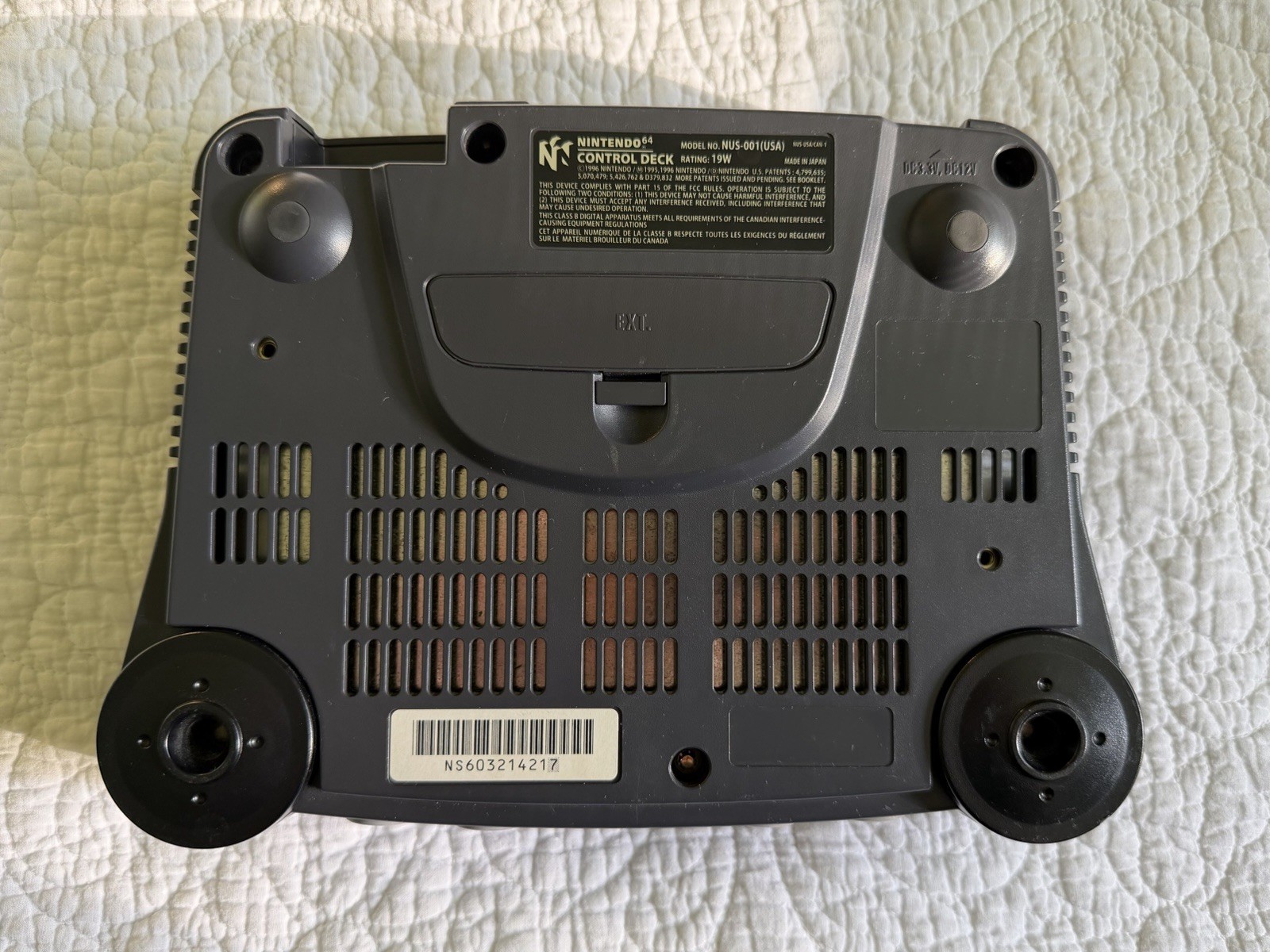 Nintendo 64 N64 Console, OEM Cleaned Tested Broken Reset Button