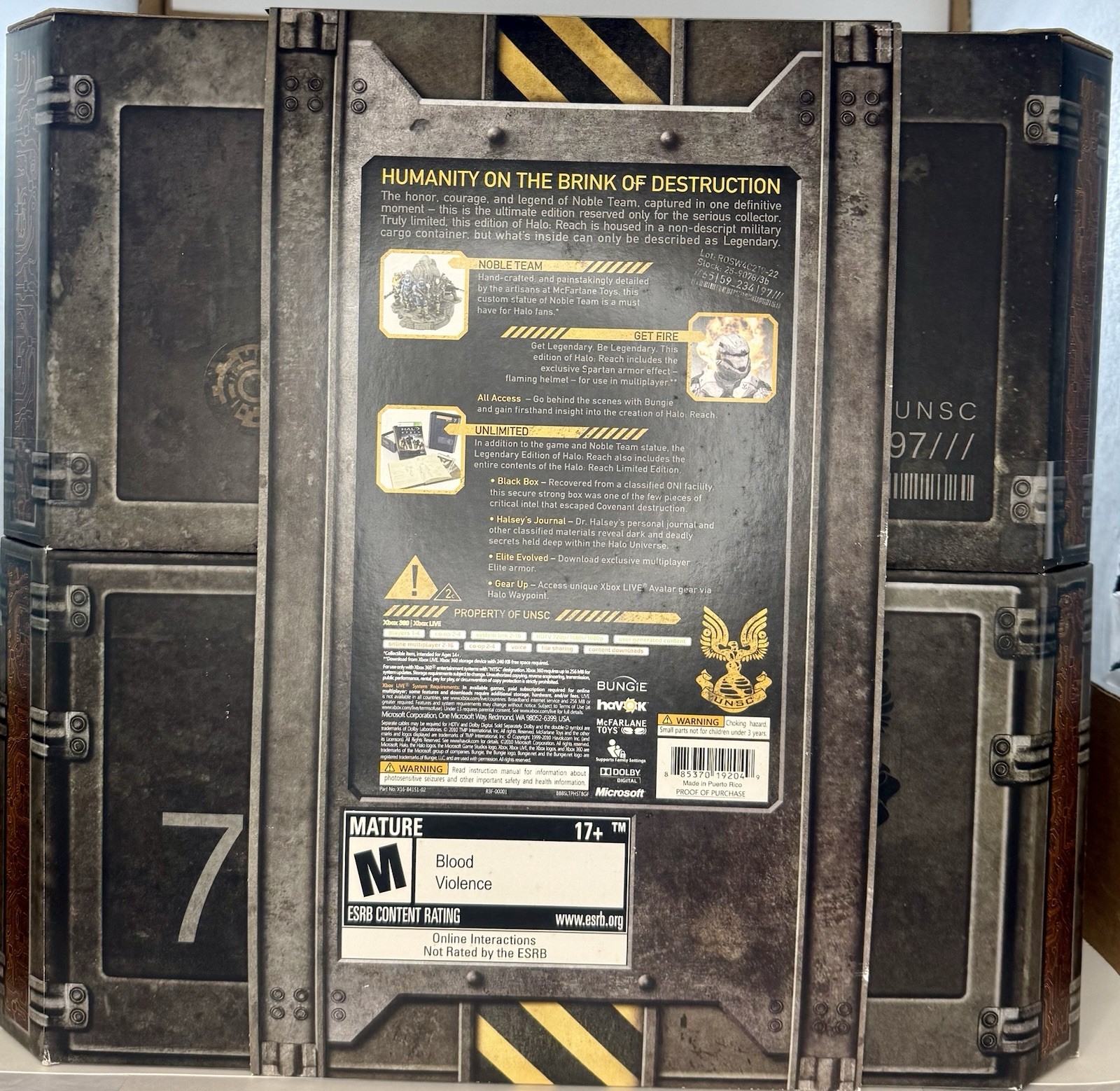 Microsoft Halo: Reach Legendary Edition Xbox 360 TESTED COMPLETE