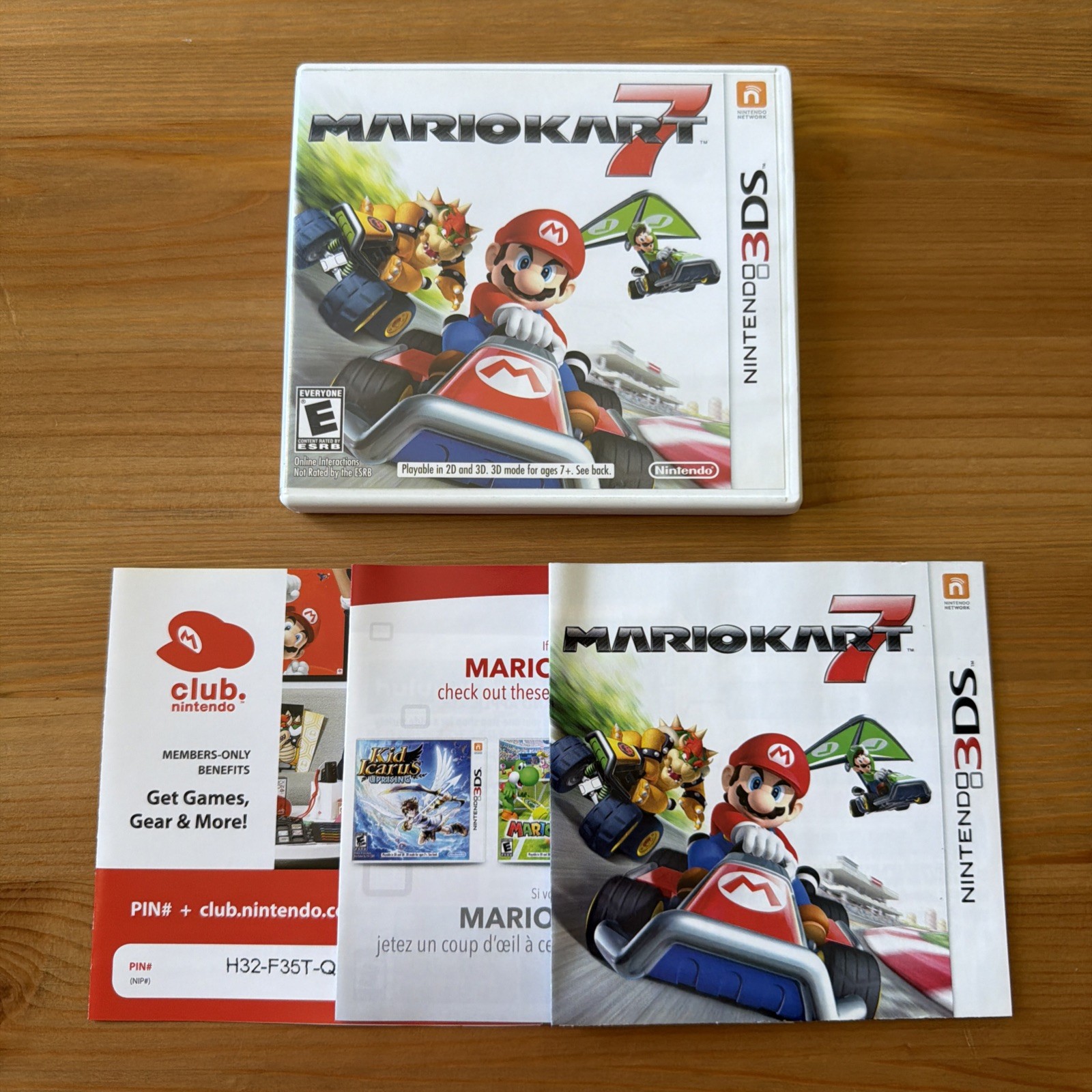 Mario Kart 7 Nintendo 3DS Case and Manual Only No Game